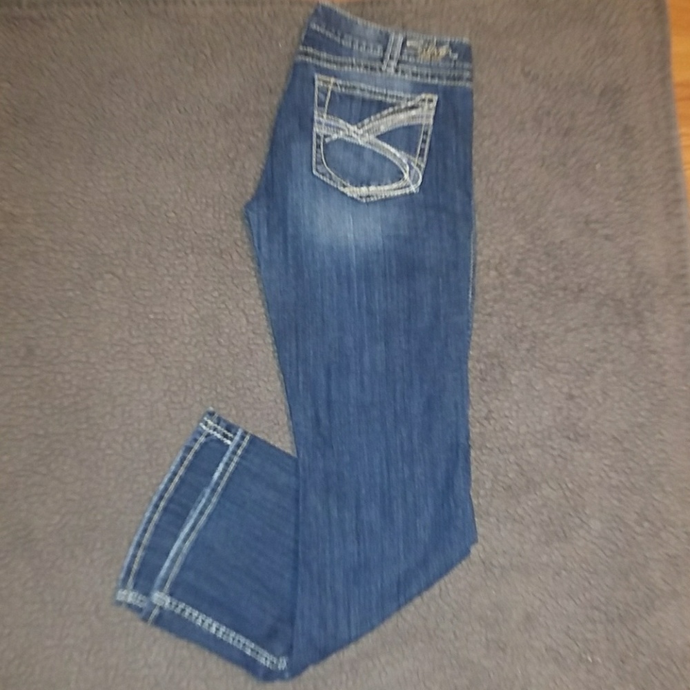 SILVER JEANS TWISTED BOOTCUT 34 x 33